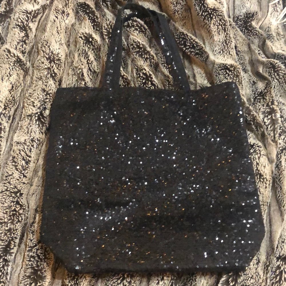 Black sequin tote from VS